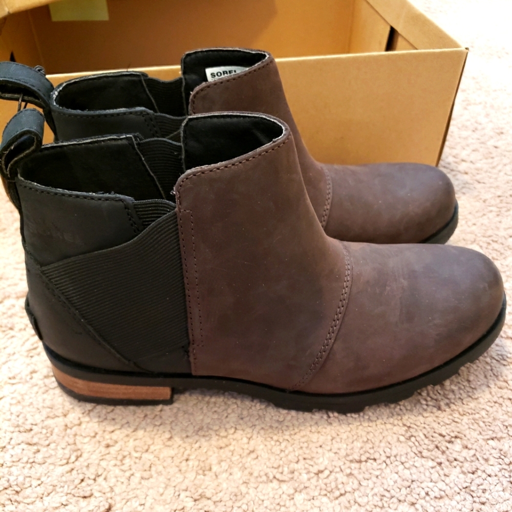 Sorel Emilie Chelsea Blackened Brown